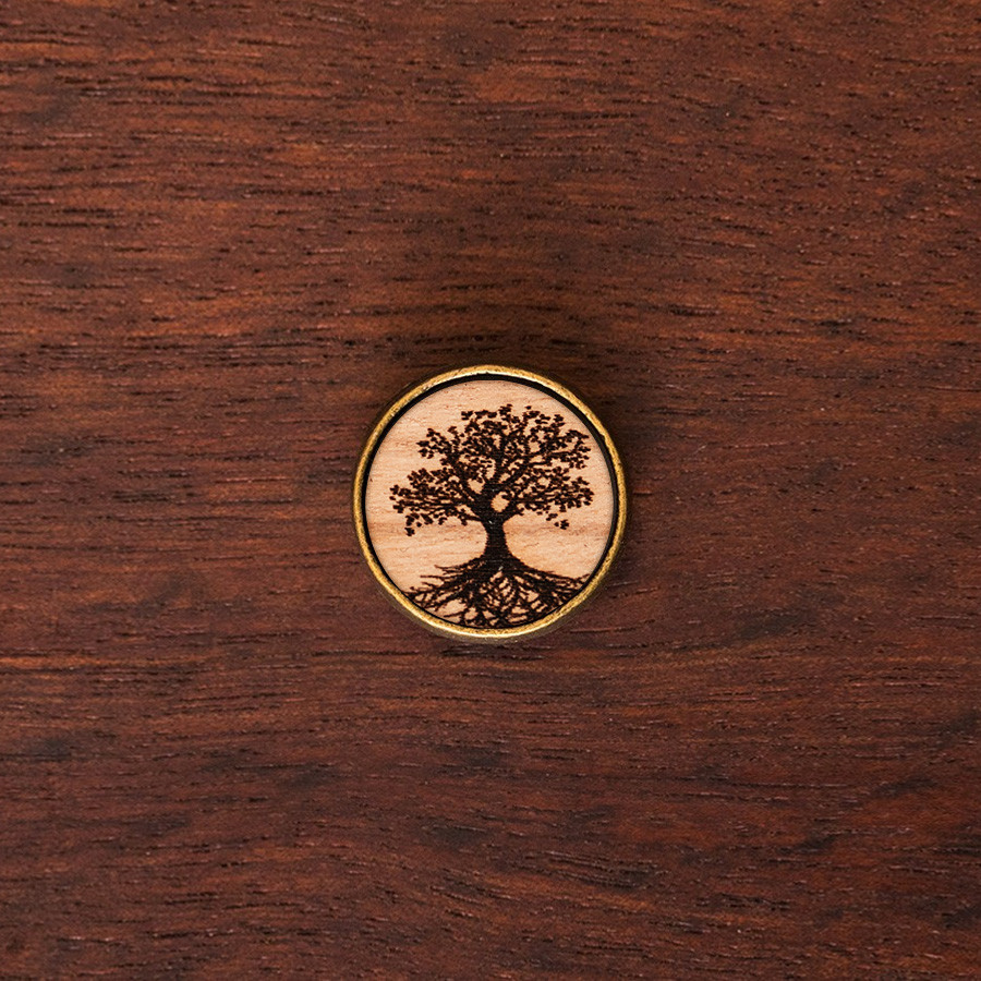 Baum des Lebens Armkette Epoxidschmuck mit Naturholz
