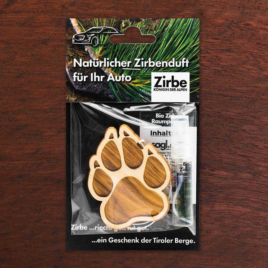 Pfote  - natürlicher Zirben Autoduft